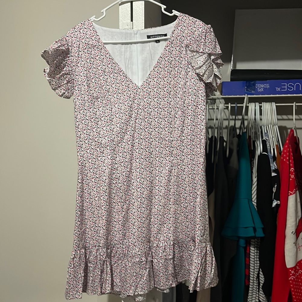 Kittenish Floral Minidress